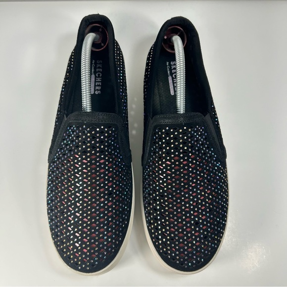 Skechers Rhinestones Diamond Slip On Memory Foam Loafer Sneaker Shoe Women’s 11 - Picture 9 of 15